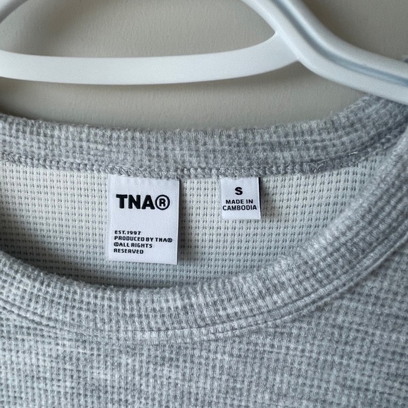 TNA Wafflex Longsleeve Crop XS grey - Picture 4 of 7